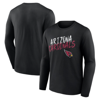 Men's Black Arizona Cardinals Hustle Long Sleeve T-Shirt