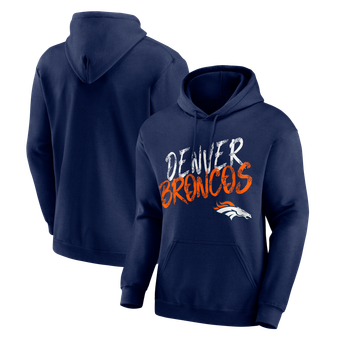 Men's Navy Denver Broncos Hustle Hoodie