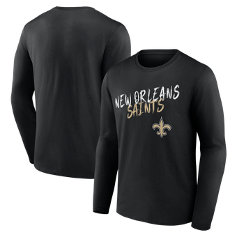 Men's Black New Orleans Saints Hustle Long Sleeve T-Shirt