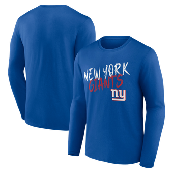 Men's Royal New York Giants Hustle Long Sleeve T-Shirt