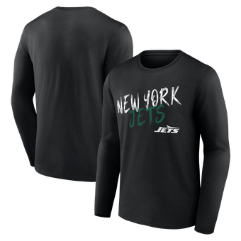 Men's Black New York Jets Hustle Long Sleeve T-Shirt