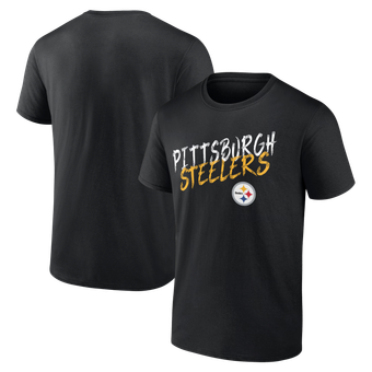 Men's Black Pittsburgh Steelers Hustle T-Shirt