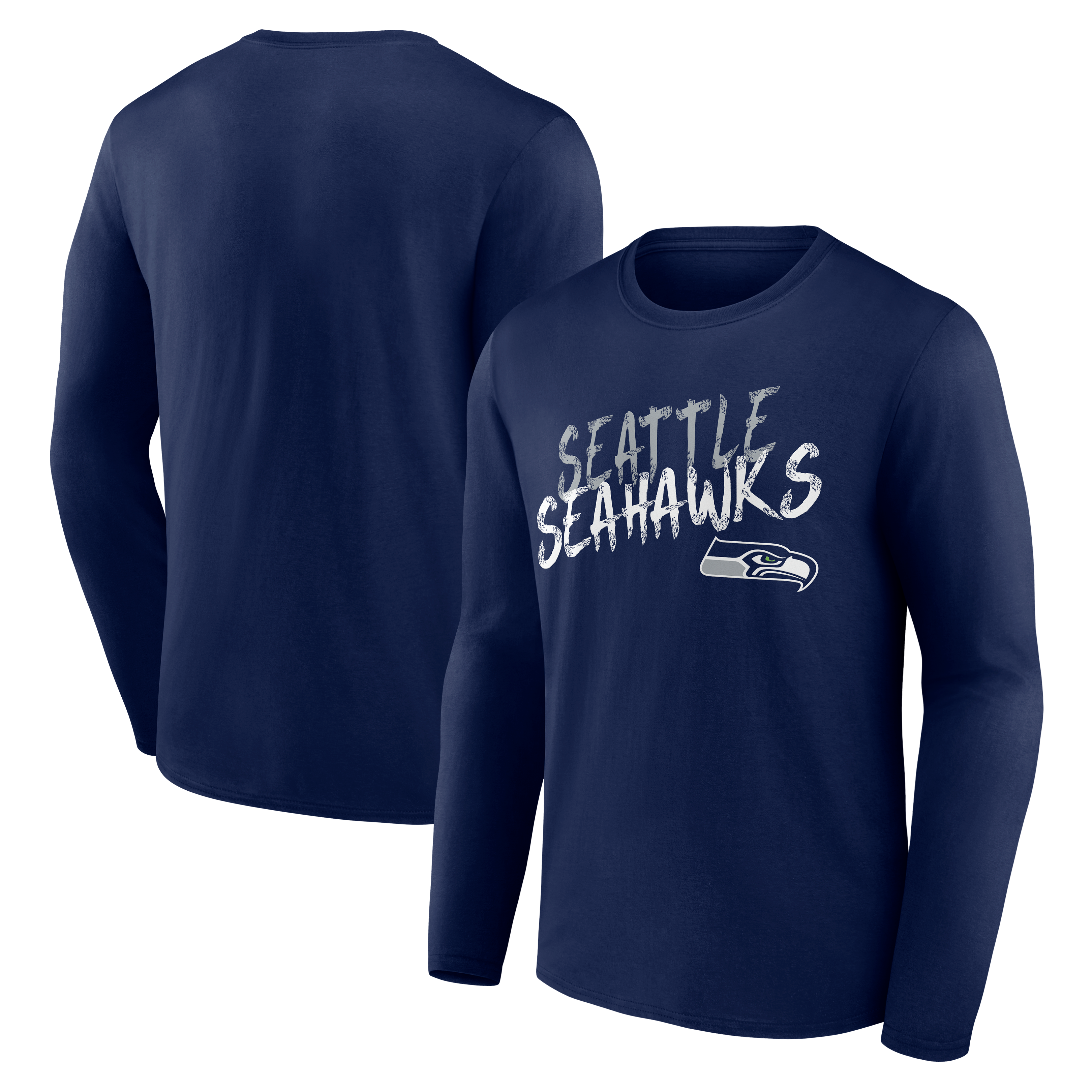 Men's College Navy Seattle Seahawks Hustle Long Sleeve T-Shirt