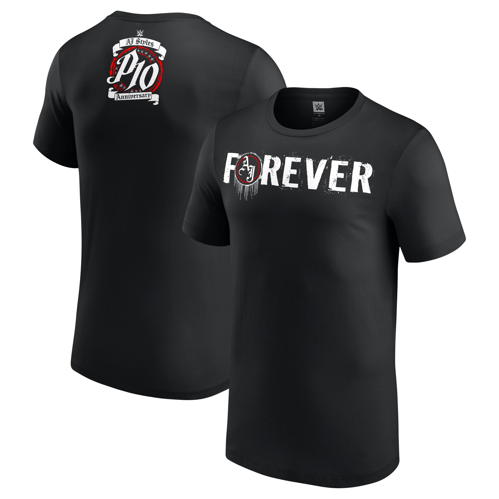 Men's Black AJ Styles Forever T-Shirt
