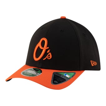 Men's New Era  Black Baltimore Orioles Alternate Player Replica 39THIRTY M-Crown Flex Hat