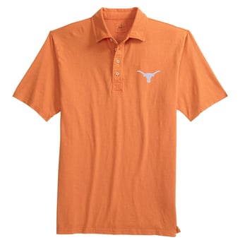 Men's johnnie-O  Texas Orange Texas Longhorns Coastal Wash Polo