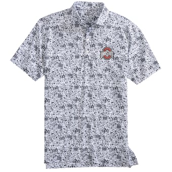 Men's johnnie-O  Black Ohio State Buckeyes Tailgater Polo