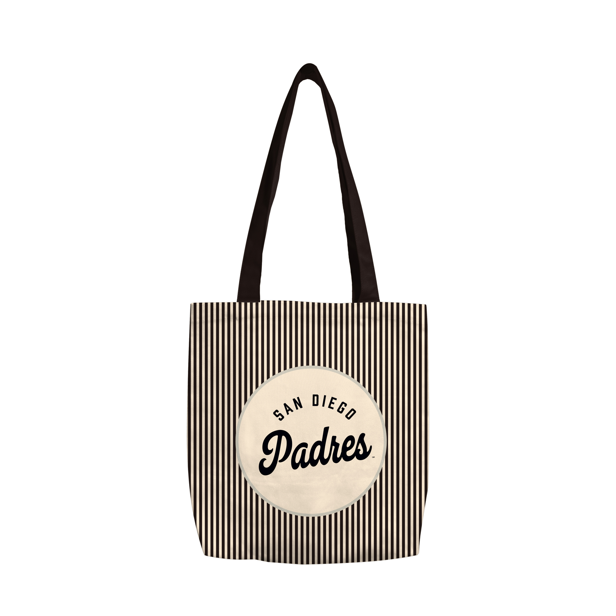 Logo Brands Black San Diego Padres Classic Canvas Tote