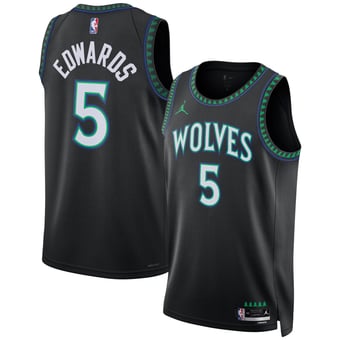 Unisex Jordan Brand Anthony Edwards Black Minnesota Timberwolves Swingman Jersey - Statement Edition