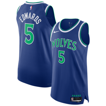 Men's Nike Anthony Edwards Blue Minnesota Timberwolves Authentic Jersey - Icon Edition