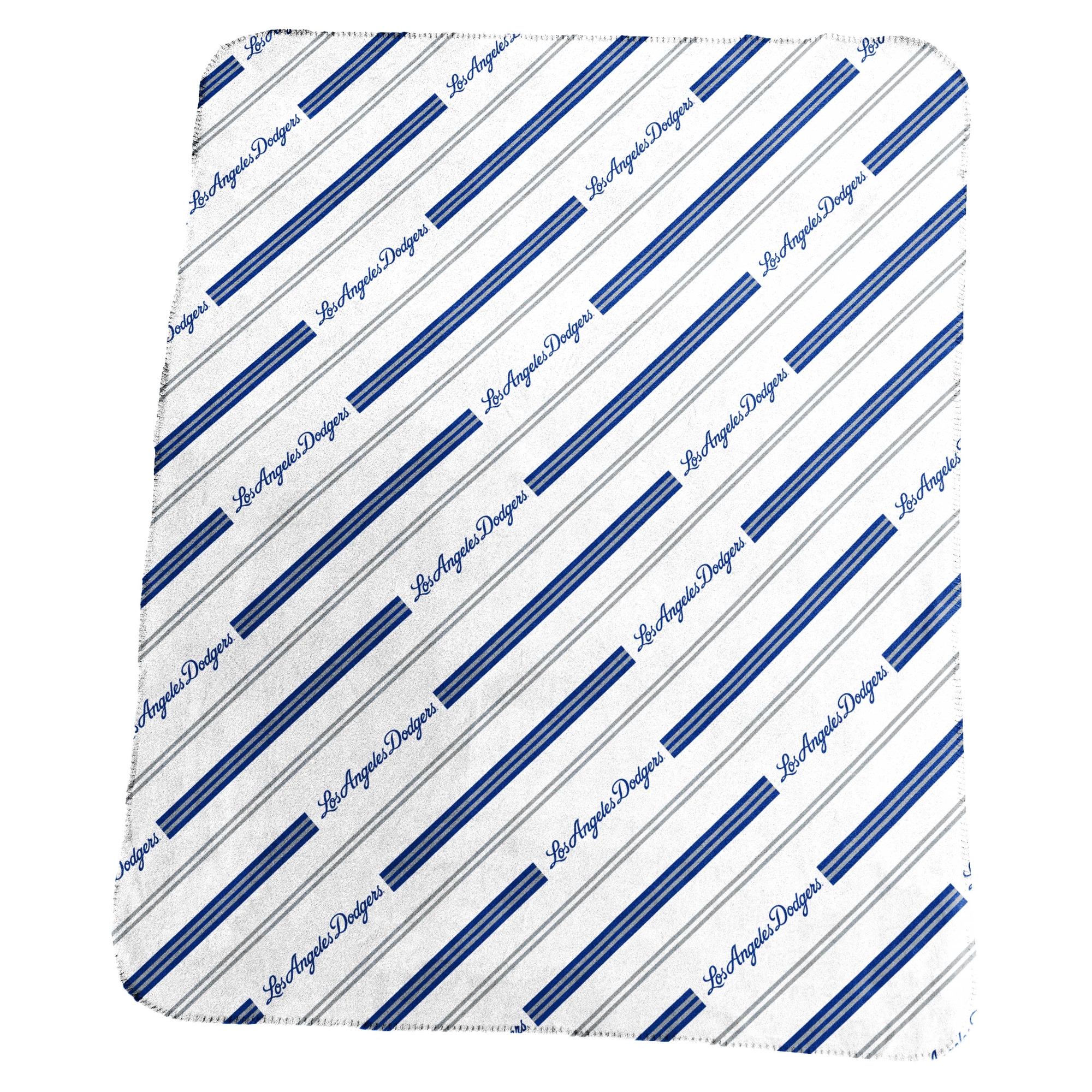 Logo Brands Los Angeles Dodgers 50" x 60" Classic Vertical Stripe Fleece Throw Blanket