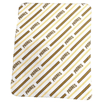 Logo Brands San Diego Padres 50" x 60" Classic Vertical Stripe Fleece Throw Blanket