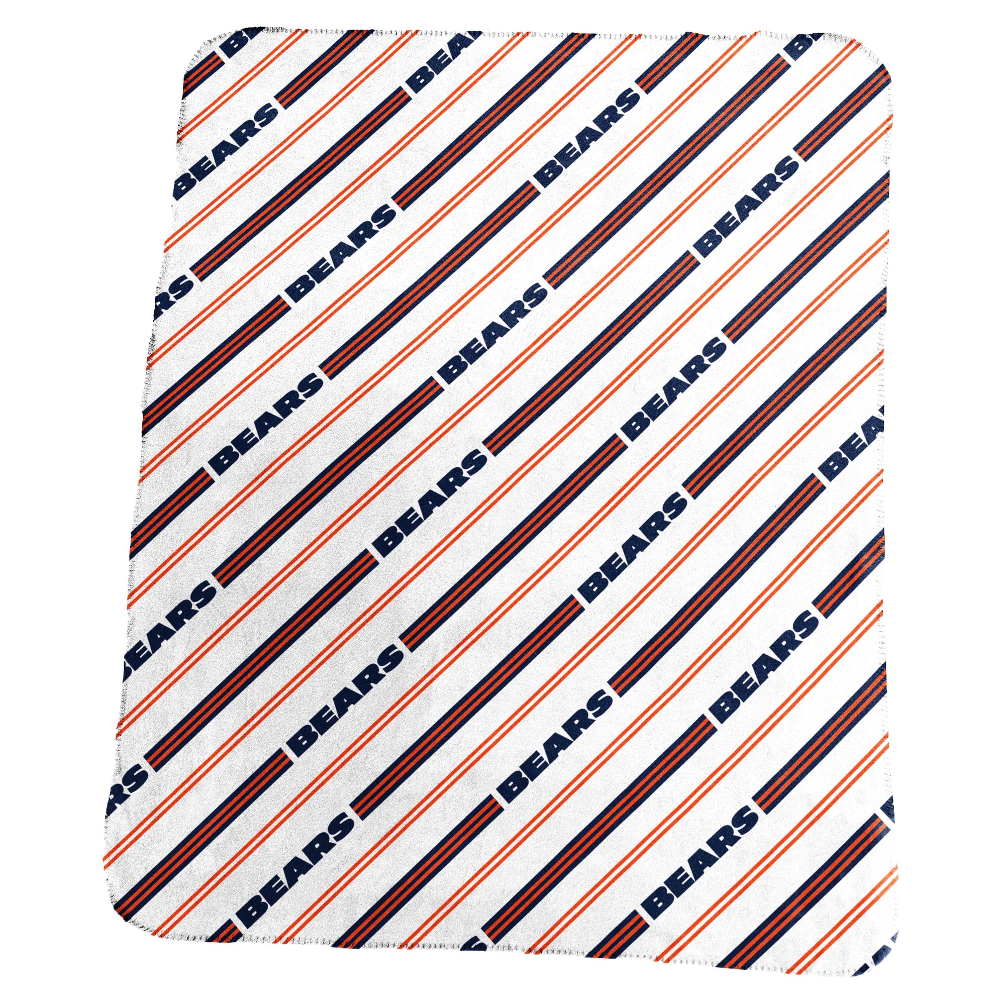 Logo Brands Chicago Bears 50" x 60" Classic Vertical Stripe Fleece Throw Blanket