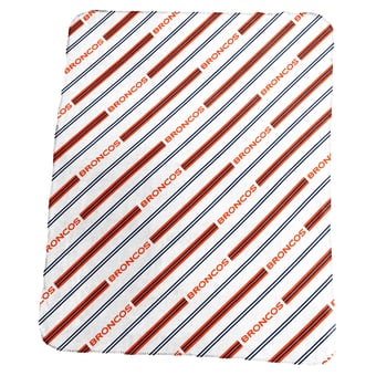 Logo Brands Denver Broncos 50" x 60" Classic Vertical Stripe Fleece Throw Blanket