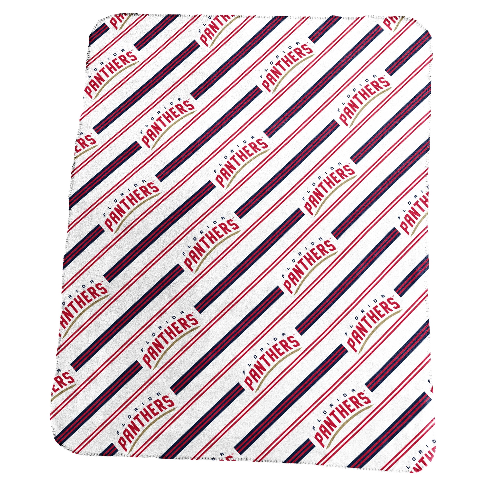 Logo Brands Florida Panthers 50" x 60" Classic Vertical Stripe Fleece Throw Blanket