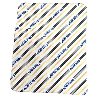 Logo Brands Golden State Warriors 50" x 60" Classic Vertical Stripe Fleece Throw Blanket