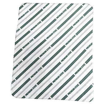 Logo Brands Michigan State Spartans 50" x 60" Classic Vertical Stripe Fleece Throw Blanket