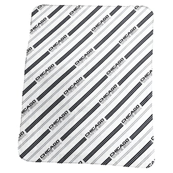 Logo Brands Chicago White Sox 50" x 60" Classic Vertical Stripe Fleece Throw Blanket