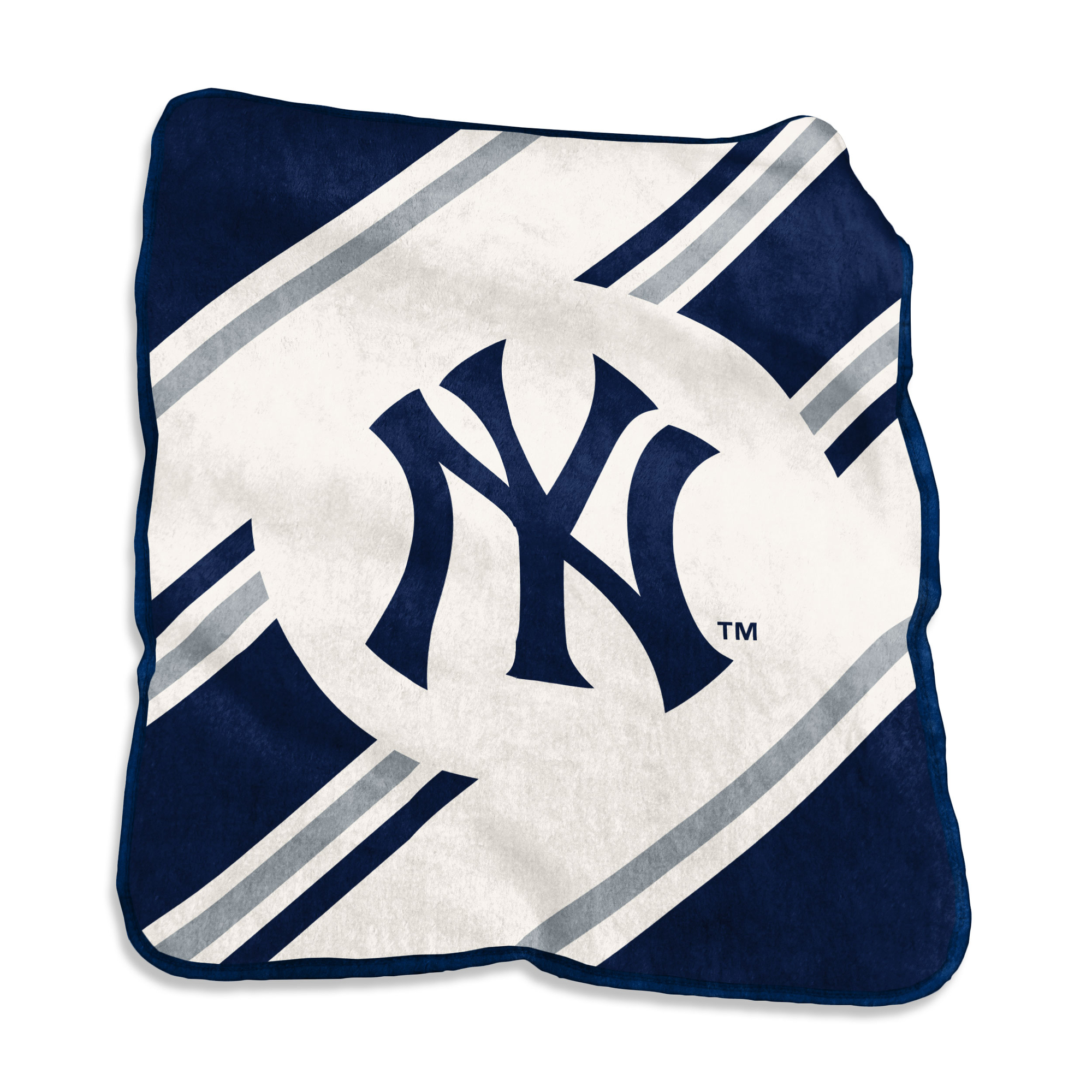 Logo Brands New York Yankees 50" x 60" Raschel Stripe Throw Blanket