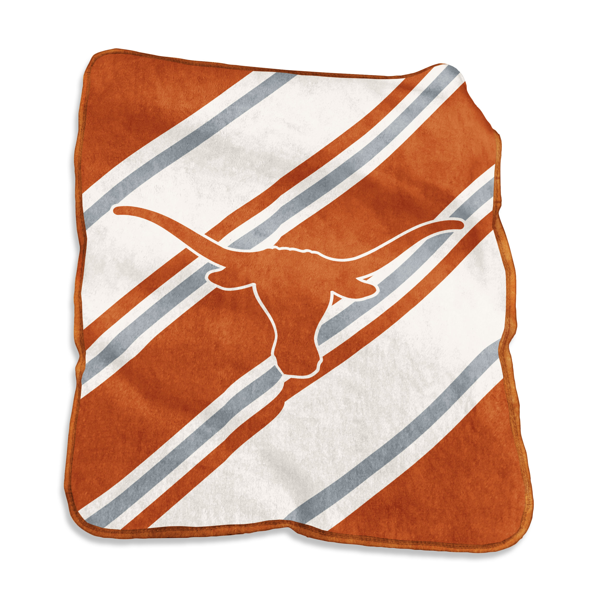 Logo Brands Texas Longhorns 50" x 60" Raschel Stripe Throw Blanket