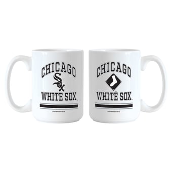 Logo Brands Chicago White Sox 15oz. Current & Throwback Mug Set