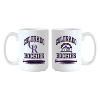 Logo Brands Colorado Rockies 15oz. Current & Throwback Mug Set