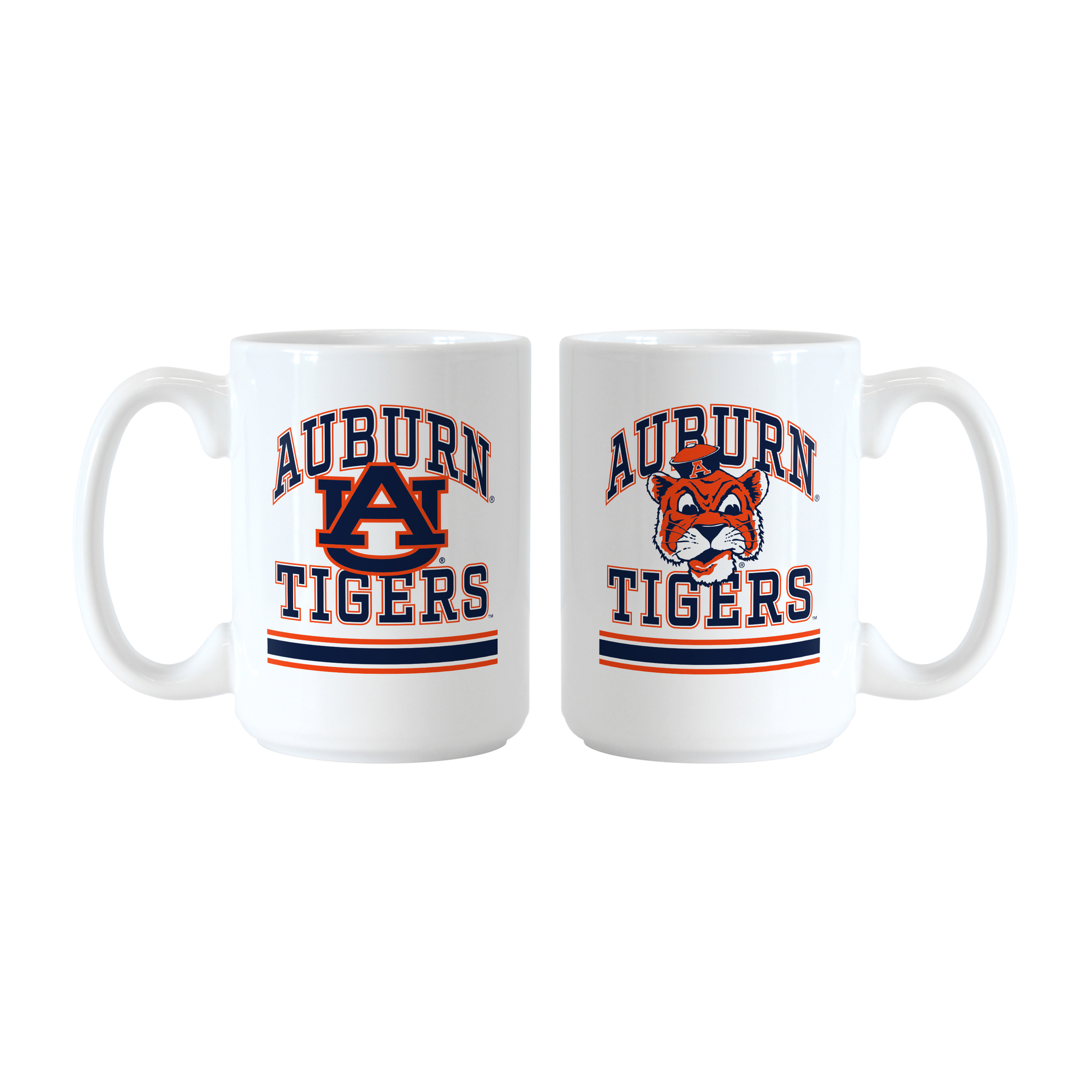 Logo Brands Auburn Tigers 15oz. Current & Throwback Mug Set