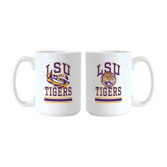 Logo Brands LSU Tigers 15oz. Current & Throwback Mug Set