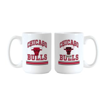 Logo Brands Chicago Bulls 15oz. Current & Throwback Mug Set