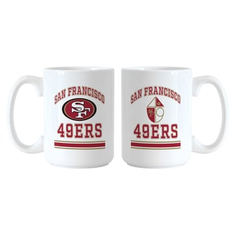 Logo Brands San Francisco 49ers 15oz. Current & Throwback Mug Set