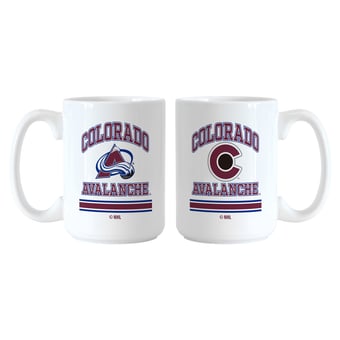 Logo Brands Colorado Avalanche 15oz. Current & Throwback Mug Set