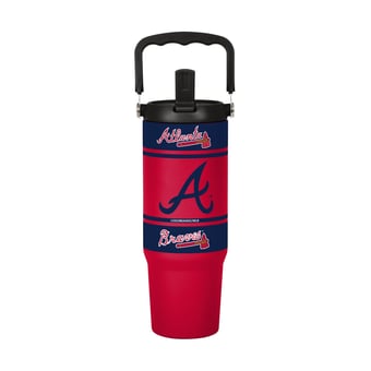 Logo Brands Atlanta Braves 30oz. Colorblock 2.0 Top Handle Tumbler