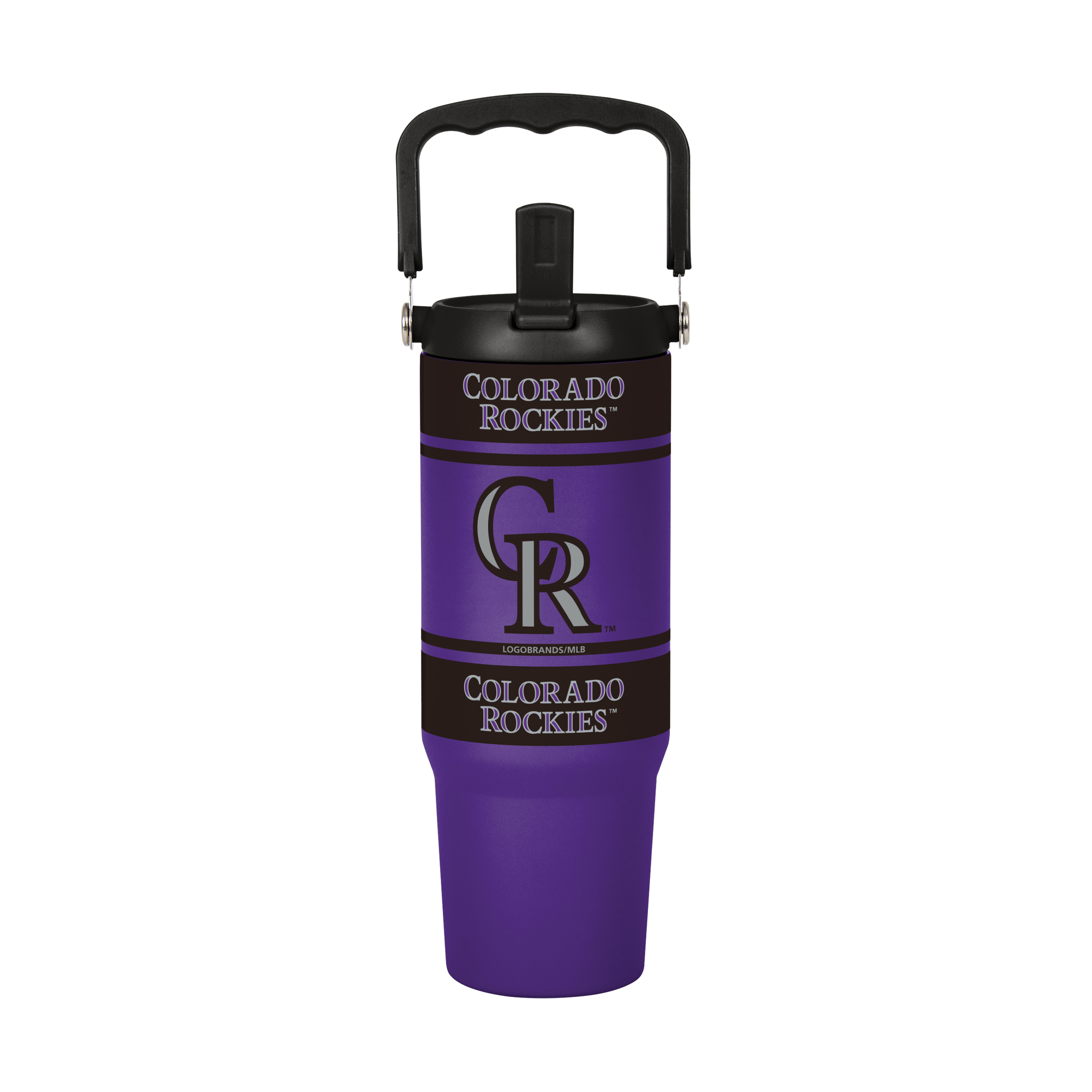 Logo Brands Colorado Rockies 30oz. Colorblock 2.0 Top Handle Tumbler