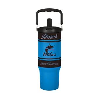 Logo Brands Miami Marlins 30oz. Colorblock 2.0 Top Handle Tumbler