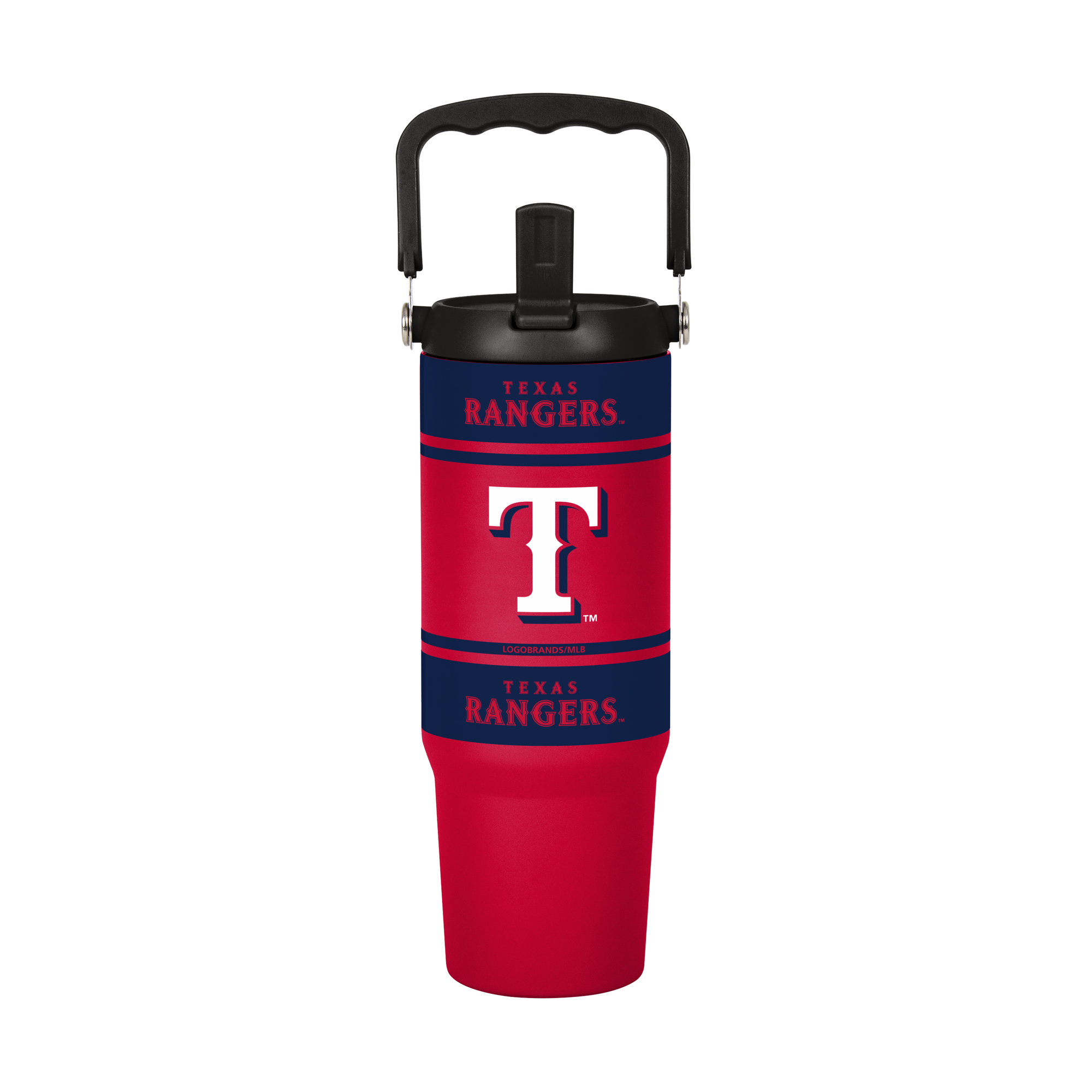 Logo Brands Texas Rangers 30oz. Colorblock 2.0 Top Handle Tumbler