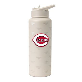 Logo Brands Cincinnati Reds 34oz. Sand Ghost Quencher Bottle