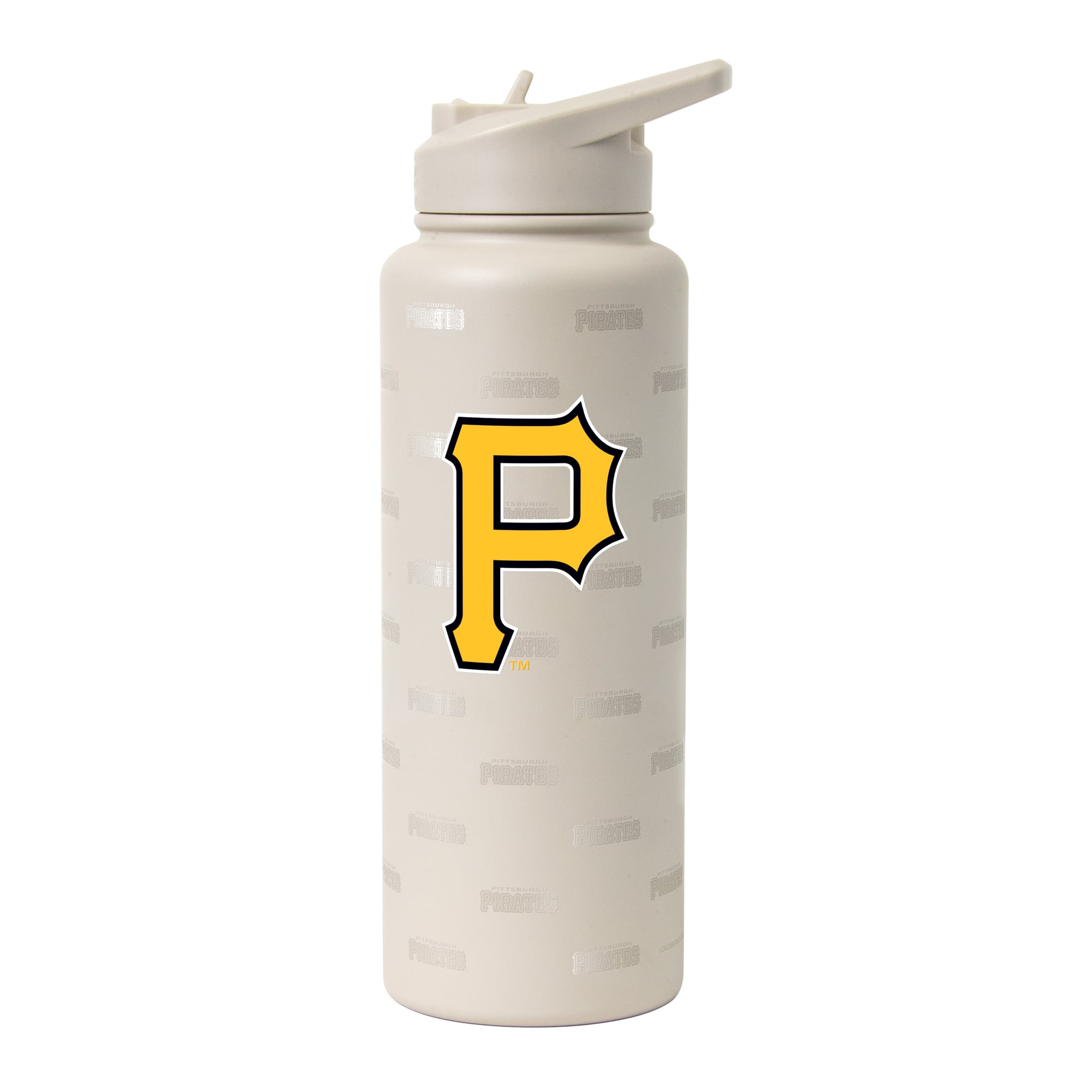 Logo Brands Pittsburgh Pirates 34oz. Sand Ghost Quencher Bottle