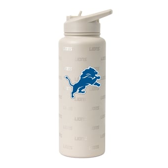 Logo Brands Detroit Lions 34oz. Sand Ghost Quencher Bottle