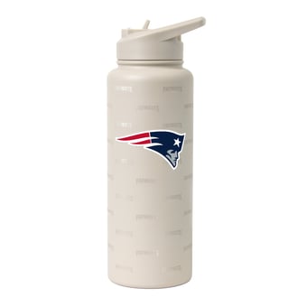 Logo Brands New England Patriots 34oz. Sand Ghost Quencher Bottle