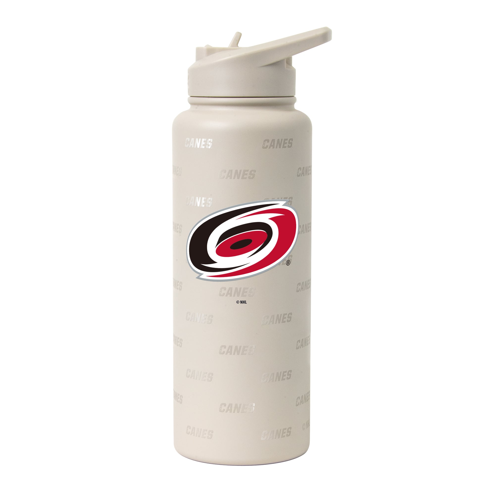 Logo Brands Carolina Hurricanes 34oz. Sand Ghost Quencher Bottle