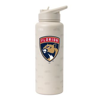 Logo Brands Florida Panthers 34oz. Sand Ghost Quencher Bottle