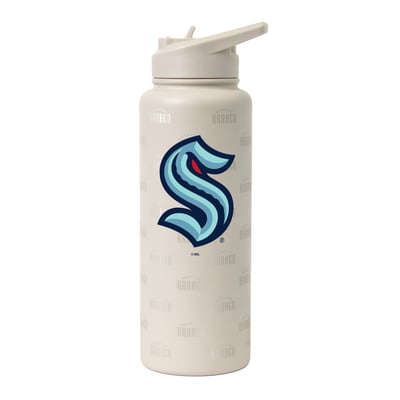 Logo Brands Seattle Kraken 34oz. Sand Ghost Quencher Bottle