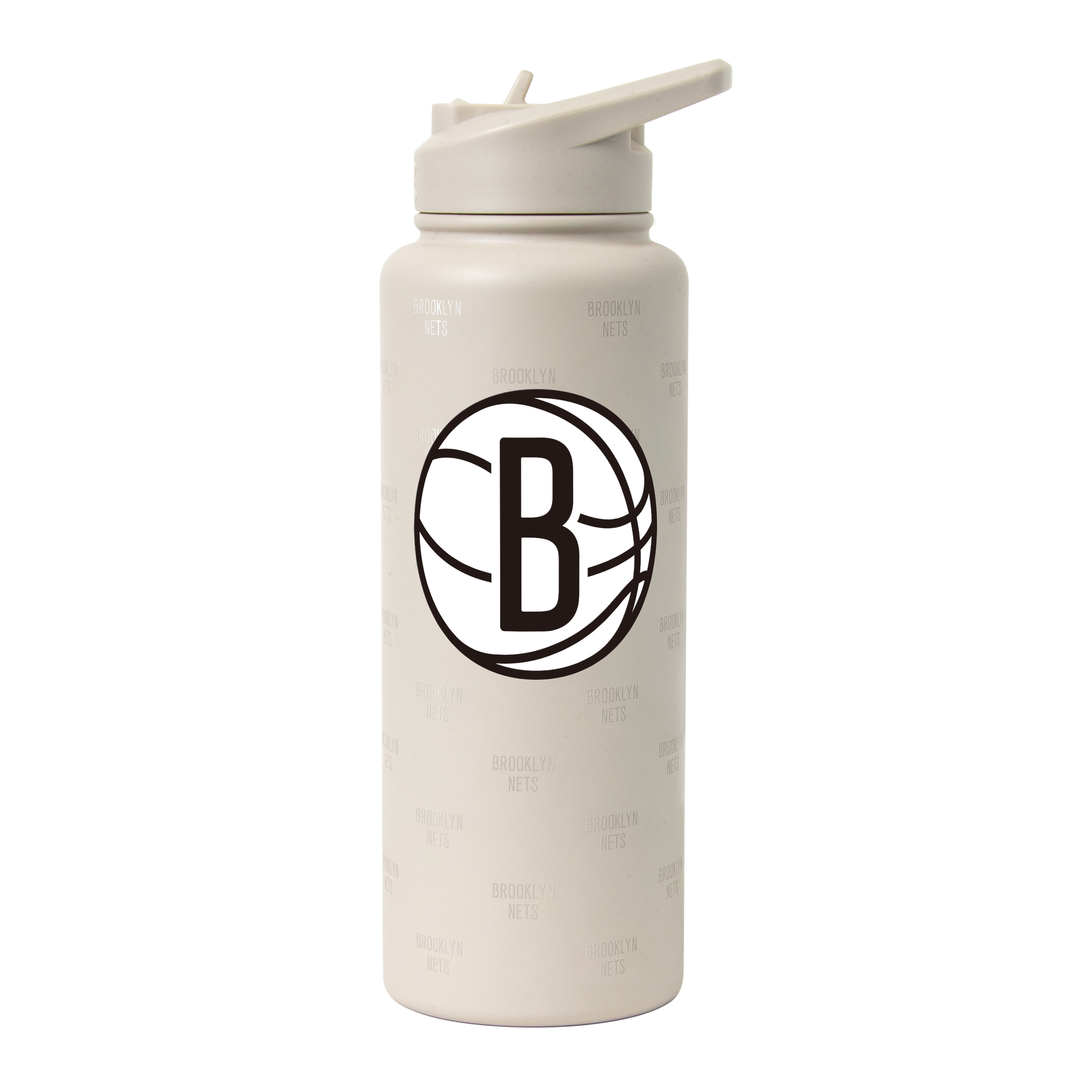 Logo Brands Brooklyn Nets 34oz. Sand Ghost Quencher Bottle Logo Brands Brooklyn Nets 34oz. Sand Ghost Quencher Bottle