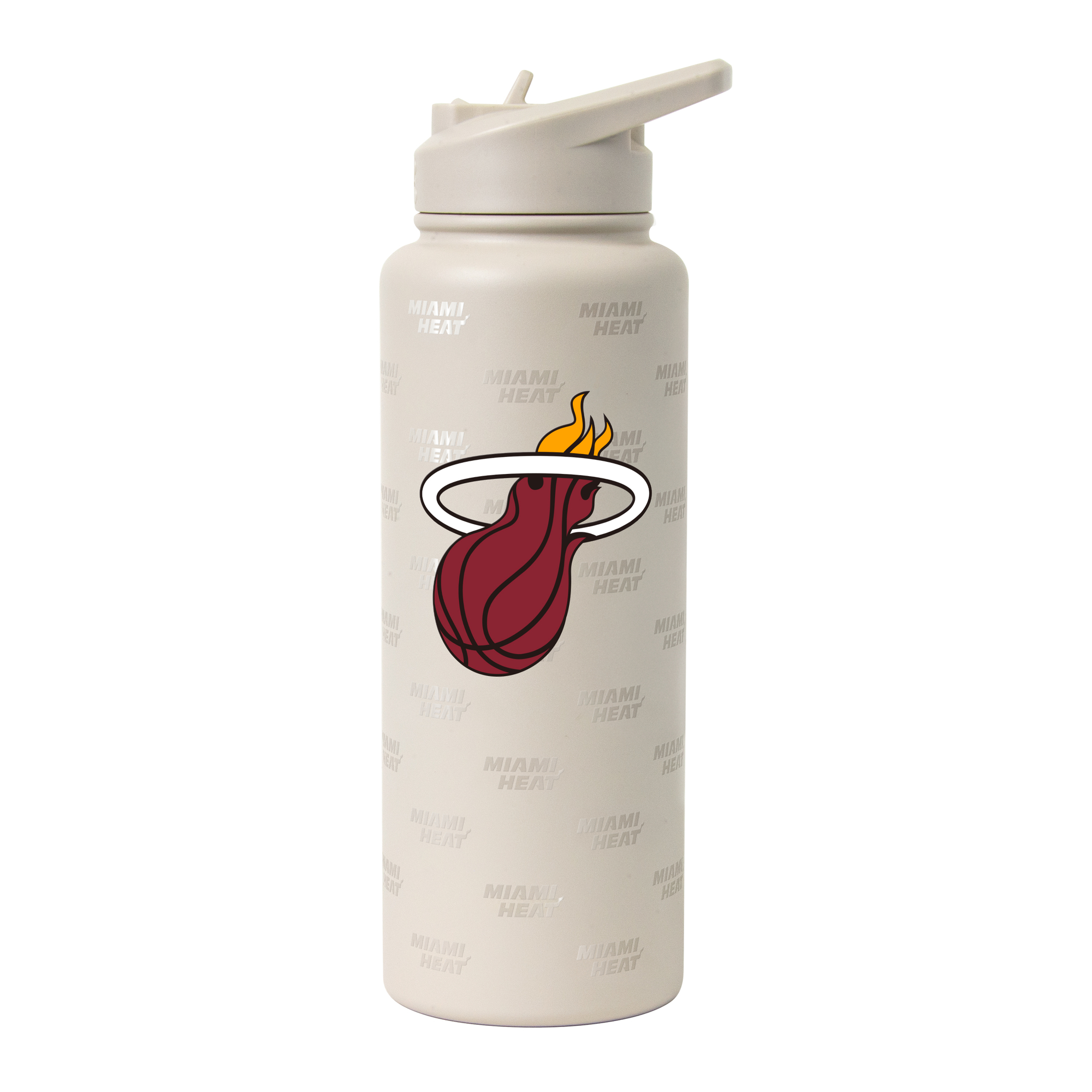 Logo Brands Miami Heat 34oz. Sand Ghost Quencher Bottle