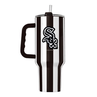 Logo Brands Chicago White Sox 40oz Vertical Stripe Powder Coat Tumbler