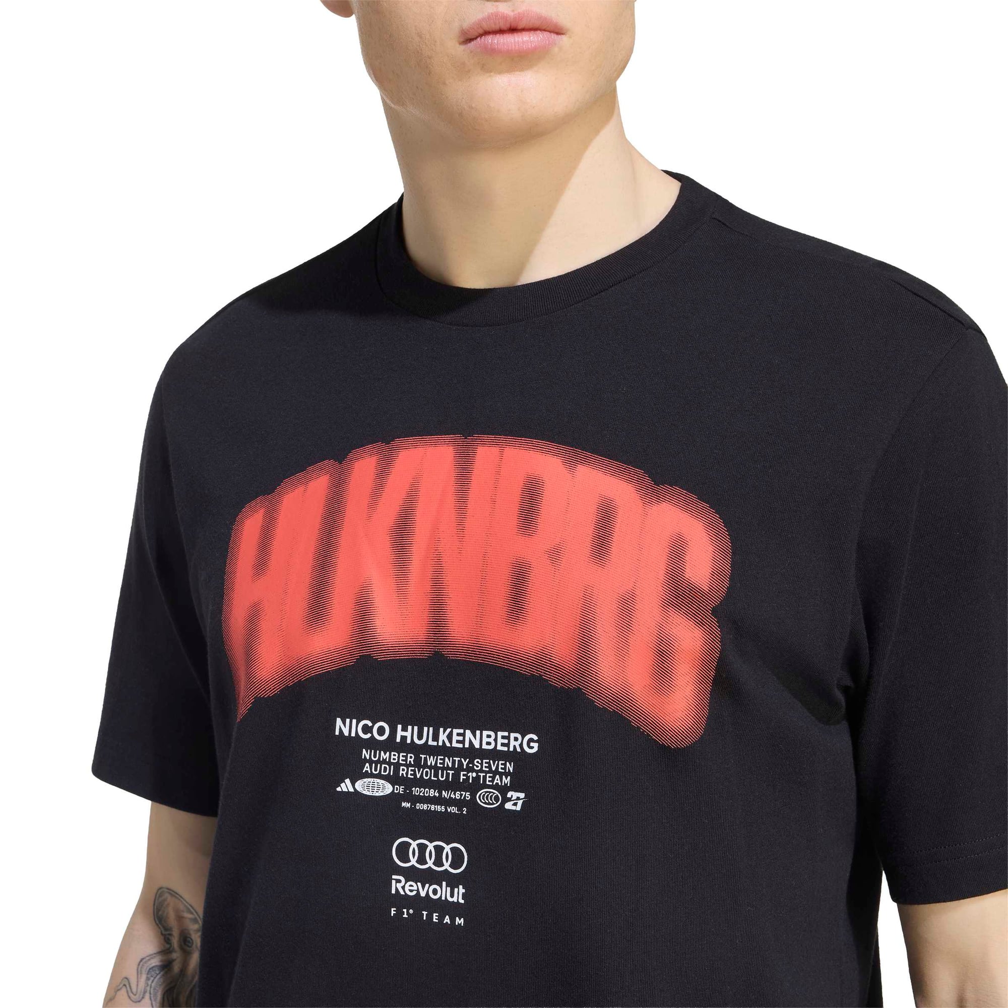 Audi F1 adidas Nico Hulkenberg T-Shirt - Black