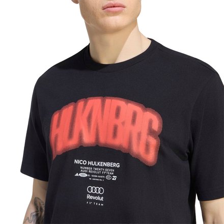 Audi F1 adidas Nico Hulkenberg T-Shirt - Black