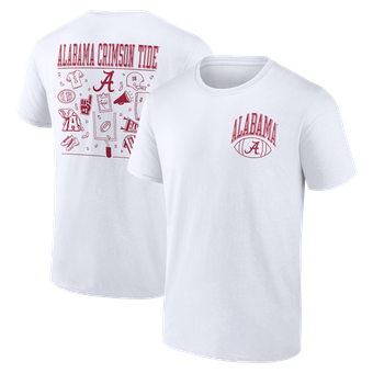 Men's  White Alabama Crimson Tide School Spirit T-Shirt