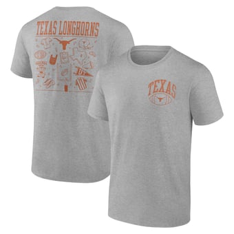 Men's  Heather Gray Texas Longhorns School Spirit T-Shirt