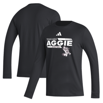 Men's adidas  Black Texas A&M Aggies Ol' Sarge Basketball Long Sleeve T-Shirt